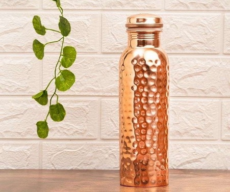 Hammered Copper Bottle