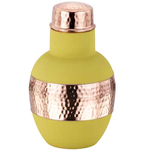 Surya Yellow Copper JAR with 2 Glass