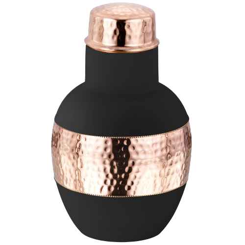 Surya Black Copper JAR with 2 Glass