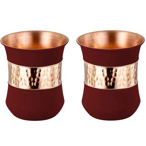 Patra Red Copper Glass Set