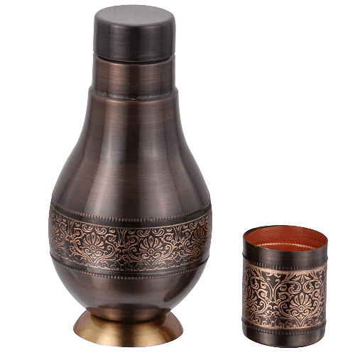 Varsha Copper JAR with 1 Glass