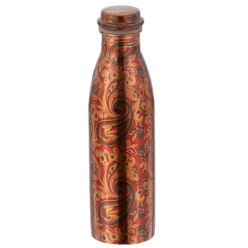 Amrit Paisley Copper Bottle