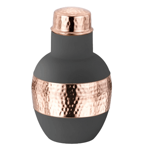 Surya Black Copper JAR with 2 Glass