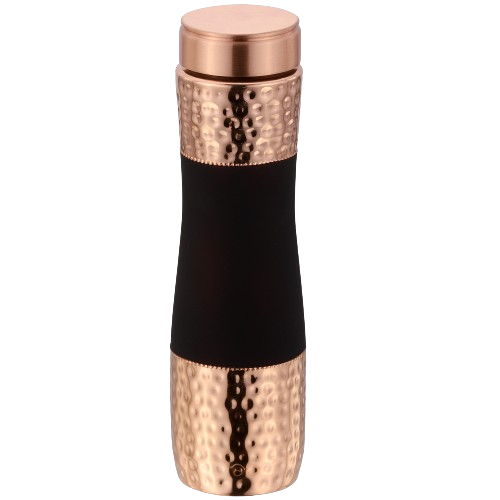 Nanda Black Copper Bottle with 2 Glasses