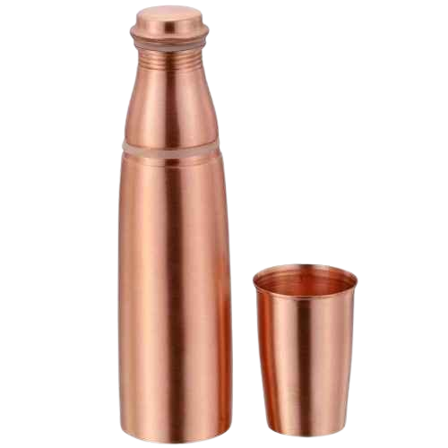 Maya Copper Bottle with 1 Glass