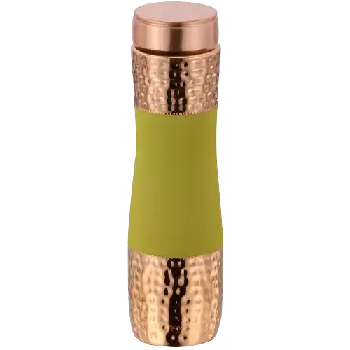 Nanda Green Copper Bottle with 2 Glass